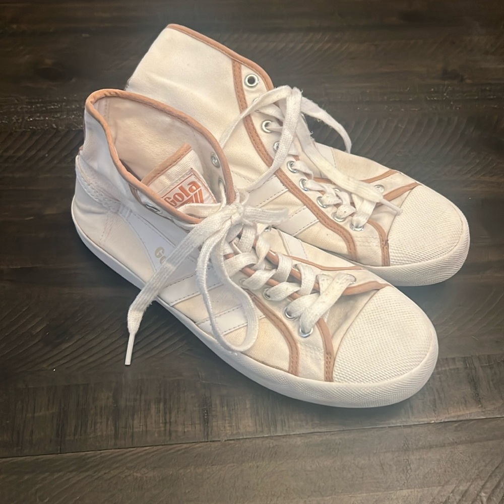 Gola | CLB371 Coaster High-Top White Canvas Sneaker US Womens Sz. 9